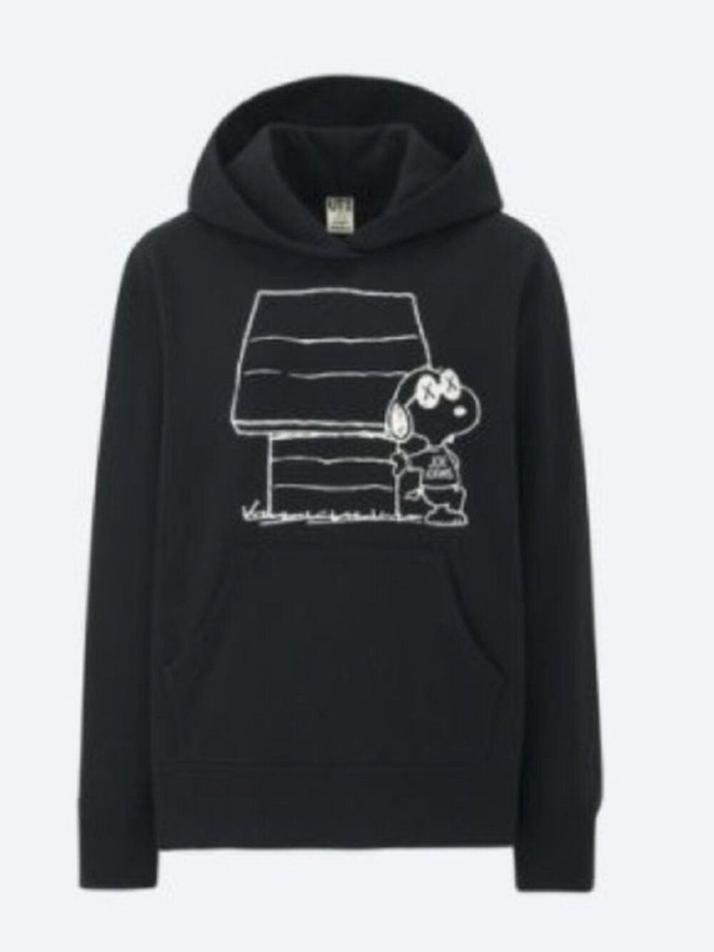 Uniqlo x Kaws x Peanuts Snoopy Black Hoodie M